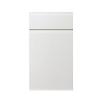 GoodHome Garcinia Gloss white Door & drawer, (W)400mm (H)715mm (T)19mm