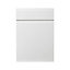 GoodHome Garcinia Gloss white Door & drawer, (W)500mm (H)715mm (T)19mm