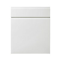 GoodHome Garcinia Gloss white Door & drawer, (W)600mm (H)715mm (T)19mm