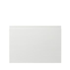 GoodHome Garcinia Gloss white Drawer front, bridging door & bi fold door, (W)500mm (H)356mm (T)19mm