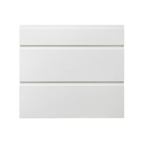 GoodHome Garcinia Gloss white Drawer front, Pack of 1 (H)715mm (W)797mm (T)19mm