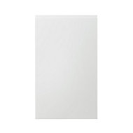 GoodHome Garcinia Gloss white integrated handle 50:50 Larder Cabinet door (W)600mm (T)19mm