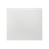 GoodHome Garcinia Gloss white integrated handle Appliance Cabinet door (W)600mm (H)543mm (T)19mm