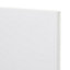 GoodHome Garcinia Gloss white integrated handle Bi-fold Cabinet door (W)600mm (H)356mm (T)19mm