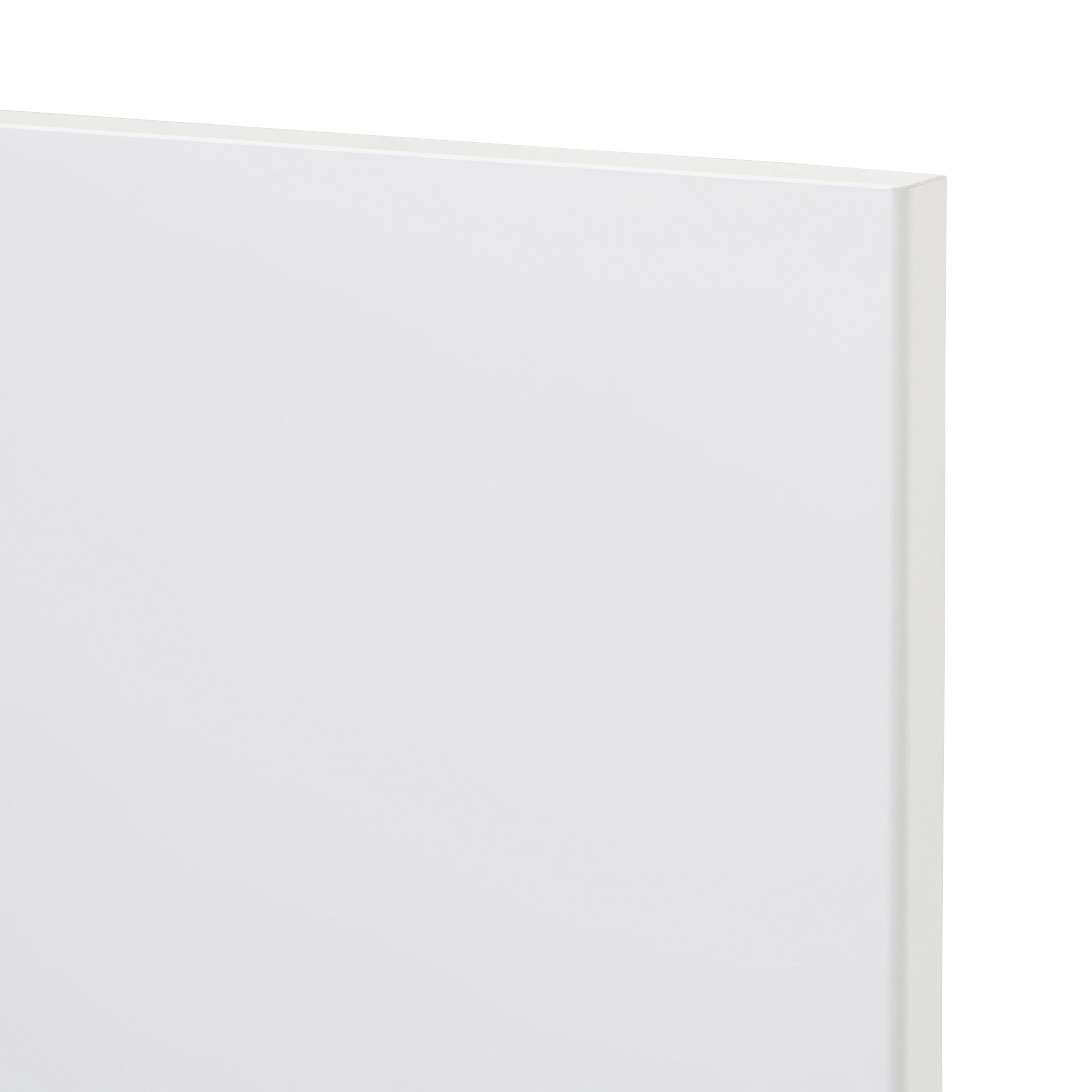 GoodHome Garcinia Gloss white integrated handle Bi-fold Cabinet door (W)800mm (H)356mm (T)19mm