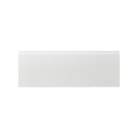 GoodHome Garcinia Gloss white integrated handle Drawer front, bridging door & bi fold door, (W)1000mm