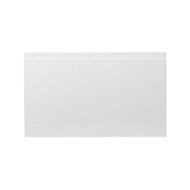 GoodHome Garcinia Gloss white integrated handle Drawer front, bridging door & bi fold door, (W)600mm
