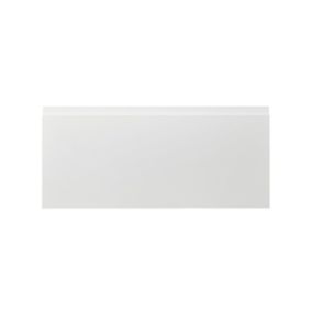 GoodHome Garcinia Gloss white integrated handle Drawer front, bridging door & bi fold door, (W)800mm