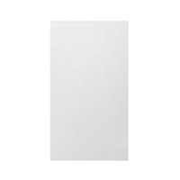 GoodHome Garcinia Gloss white integrated handle Highline Cabinet door (W)400mm (H)715mm (T)19mm