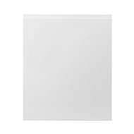 GoodHome Garcinia Gloss white integrated handle Highline Cabinet door (W)600mm (T)19mm