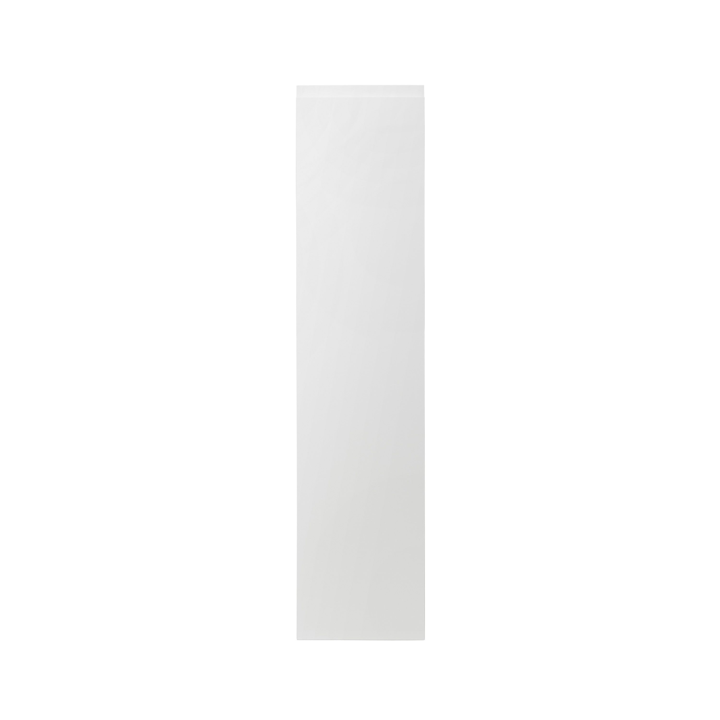 GoodHome Garcinia Gloss white integrated handle Larder/Fridge Cabinet door (W)300mm (H)1287mm (T)19mm