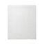 GoodHome Garcinia Gloss white integrated handle Tall appliance Cabinet door (W)600mm (H)723mm (T)19mm
