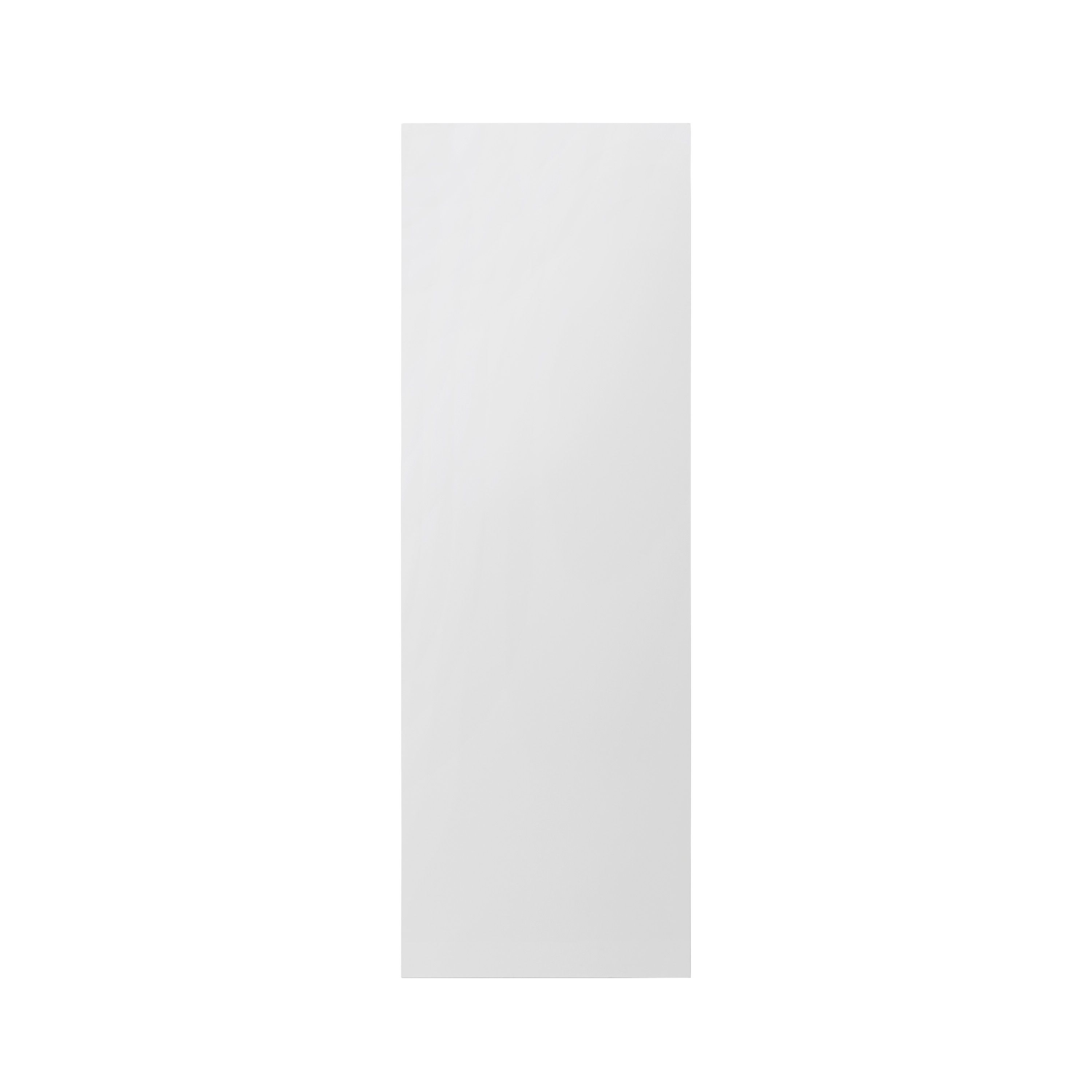 GoodHome Garcinia Gloss white integrated handle Tall larder Cabinet door (W)500mm (H)1467mm (T)19mm