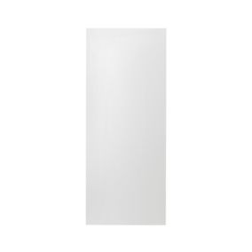 GoodHome Garcinia Gloss white integrated handle Tall larder Cabinet door (W)600mm (H)1467mm (T)19mm