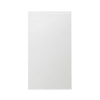 GoodHome Garcinia Gloss white integrated handle Tall wall Cabinet door (W)500mm (H)895mm (T)19mm