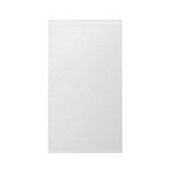 GoodHome Garcinia Gloss white integrated handle Tall wall Cabinet door (W)500mm (T)19mm