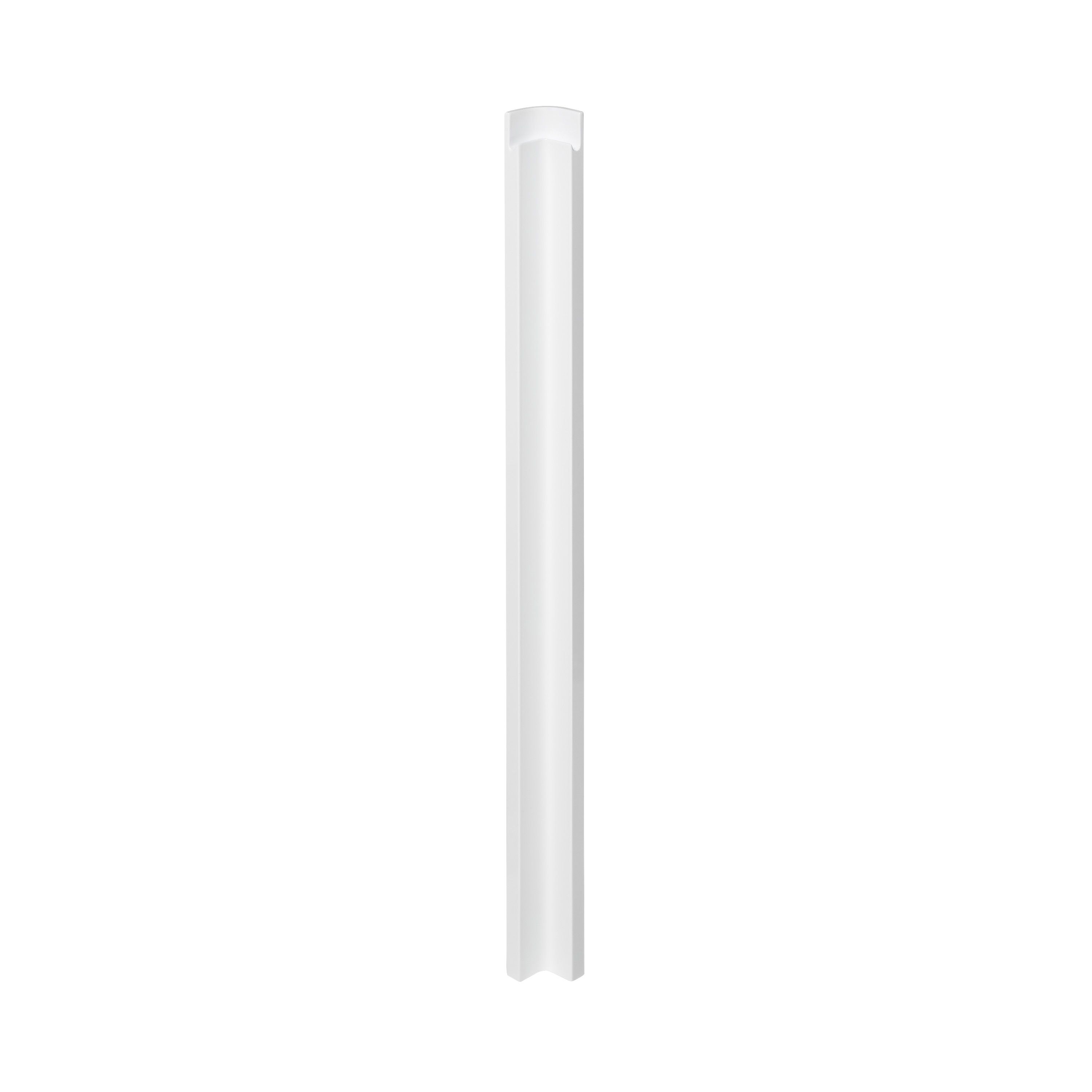 GoodHome Garcinia Gloss white integrated handle Tall Wall corner post, (W)59mm (H)895mm