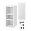 GoodHome Garcinia Gloss white integrated handle Wall Kitchen cabinet (W)300mm (H)720mm