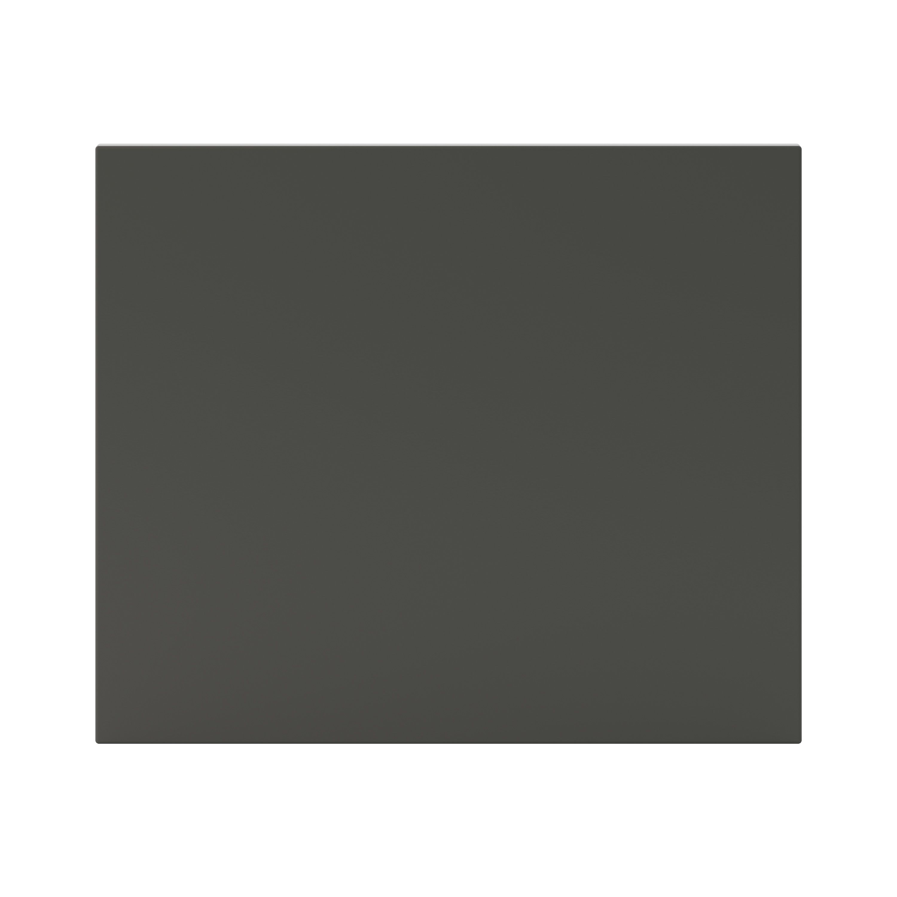 GoodHome Garcinia Integrated handle Gloss anthracite Bi-fold Cabinet door (W)400mm (H)356mm (T)19mm