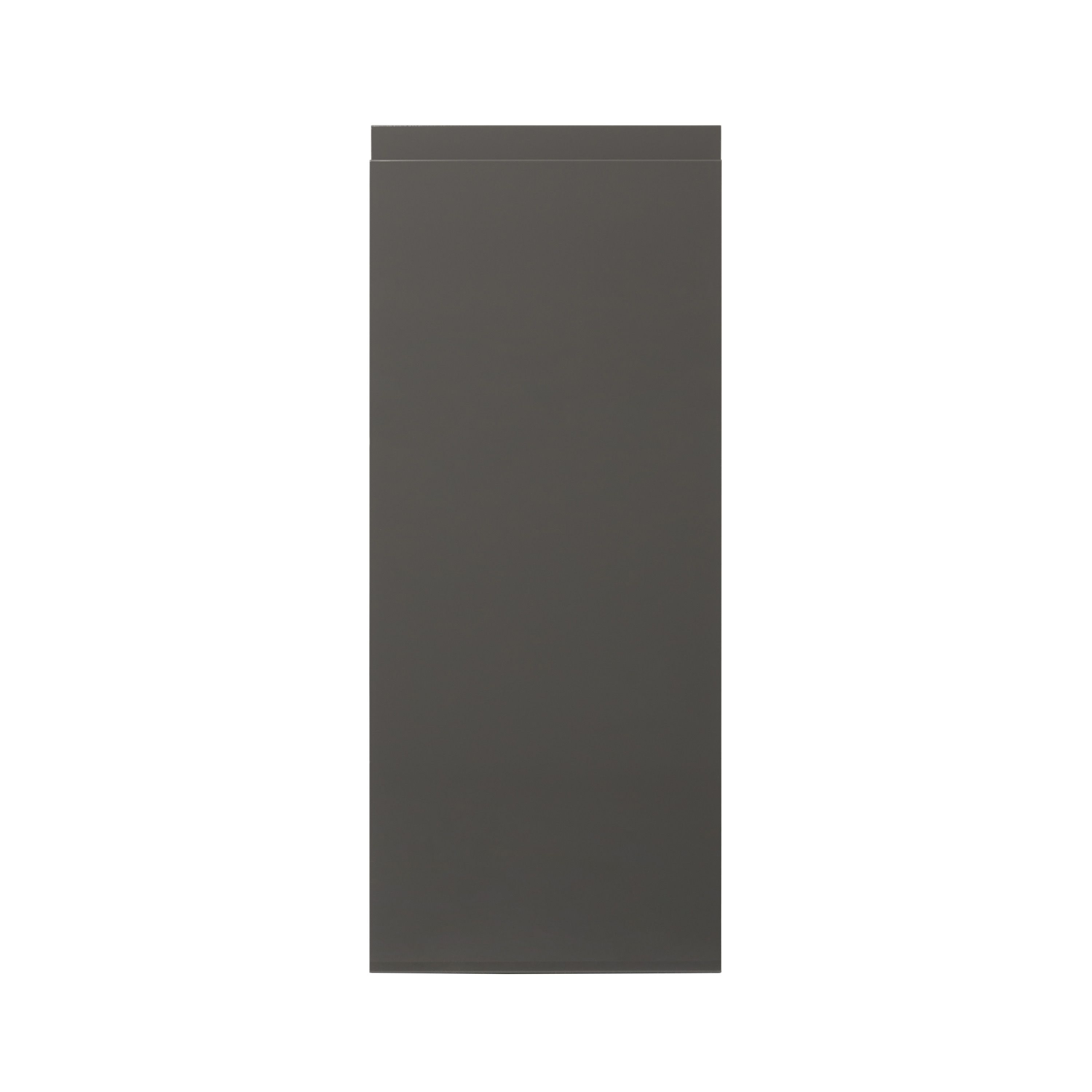 GoodHome Garcinia Integrated handle Gloss anthracite Highline Cabinet door (W)300mm (H)715mm (T)19mm