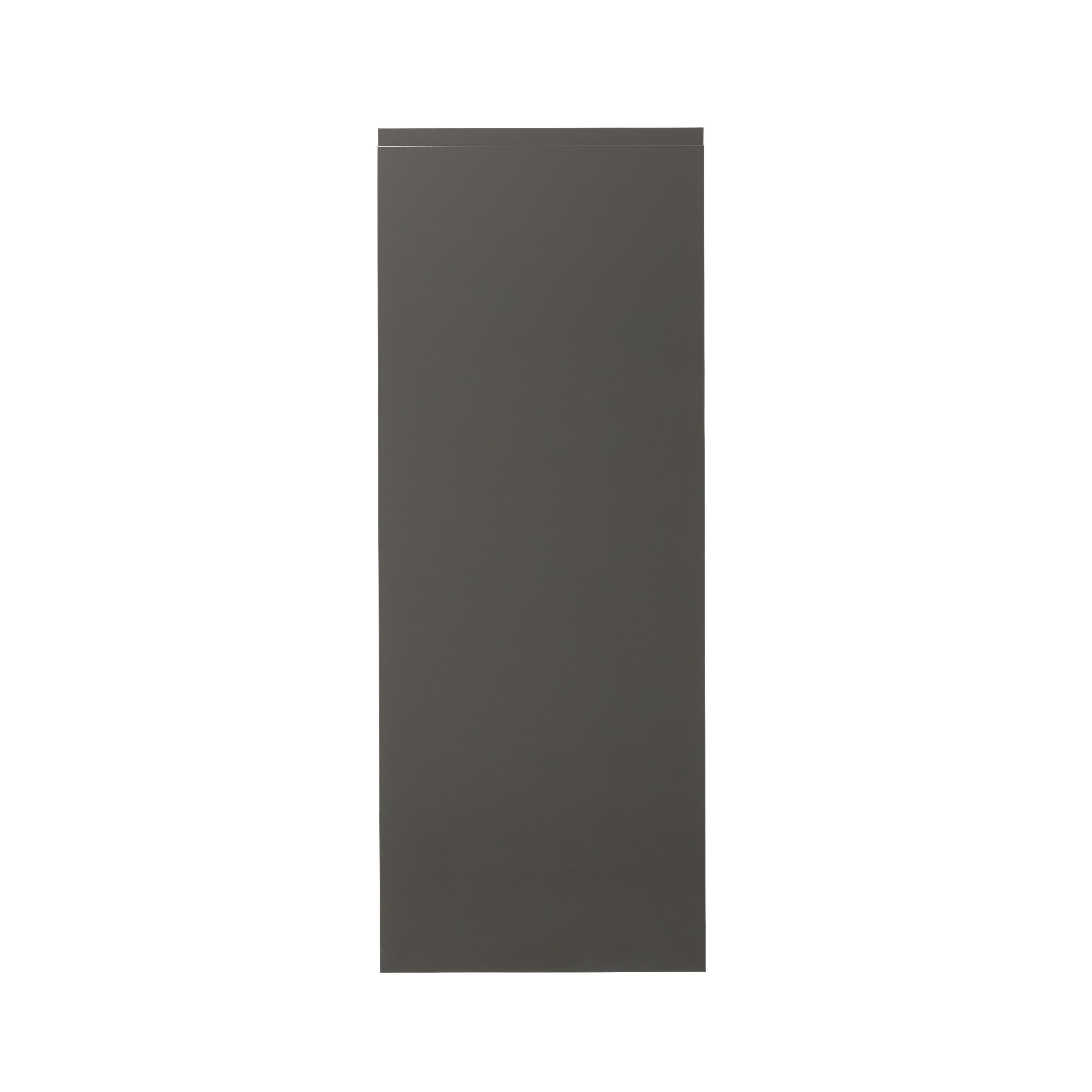 GoodHome Garcinia Integrated handle Gloss anthracite Larder Cabinet door (W)500mm (H)1287mm (T)19mm