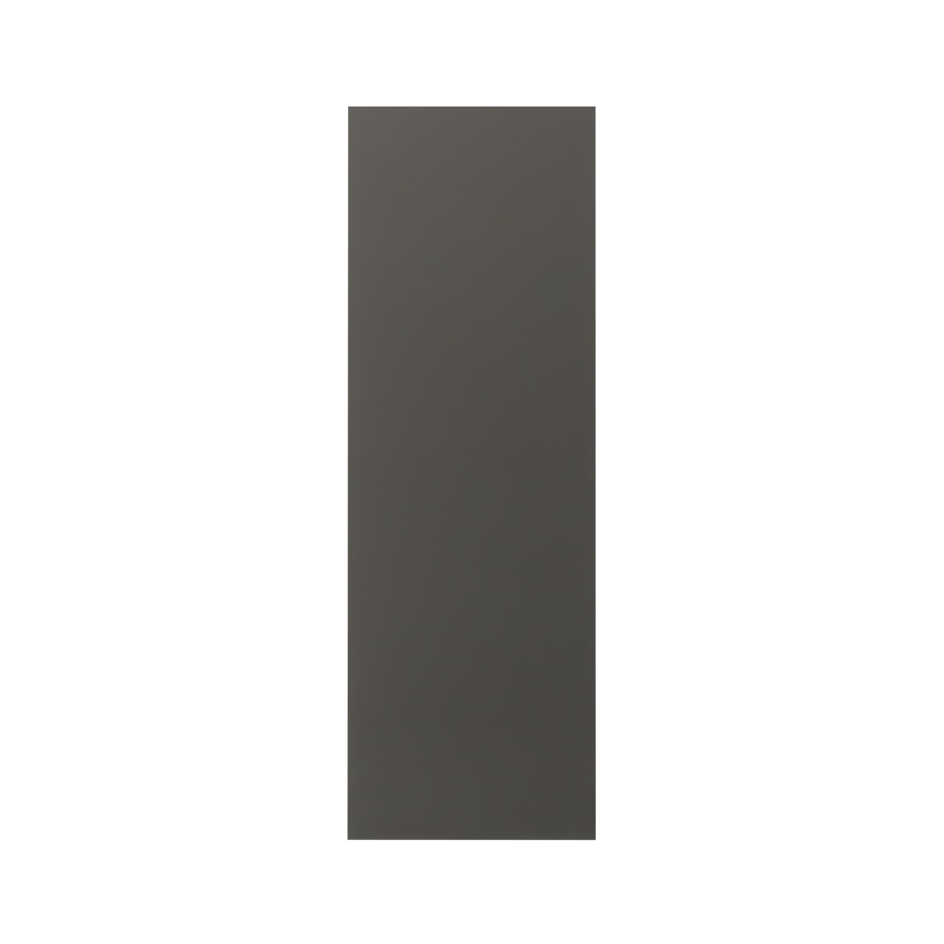 GoodHome Garcinia Integrated handle Gloss anthracite Tall larder Cabinet door (W)500mm (H)1467mm (T)19mm