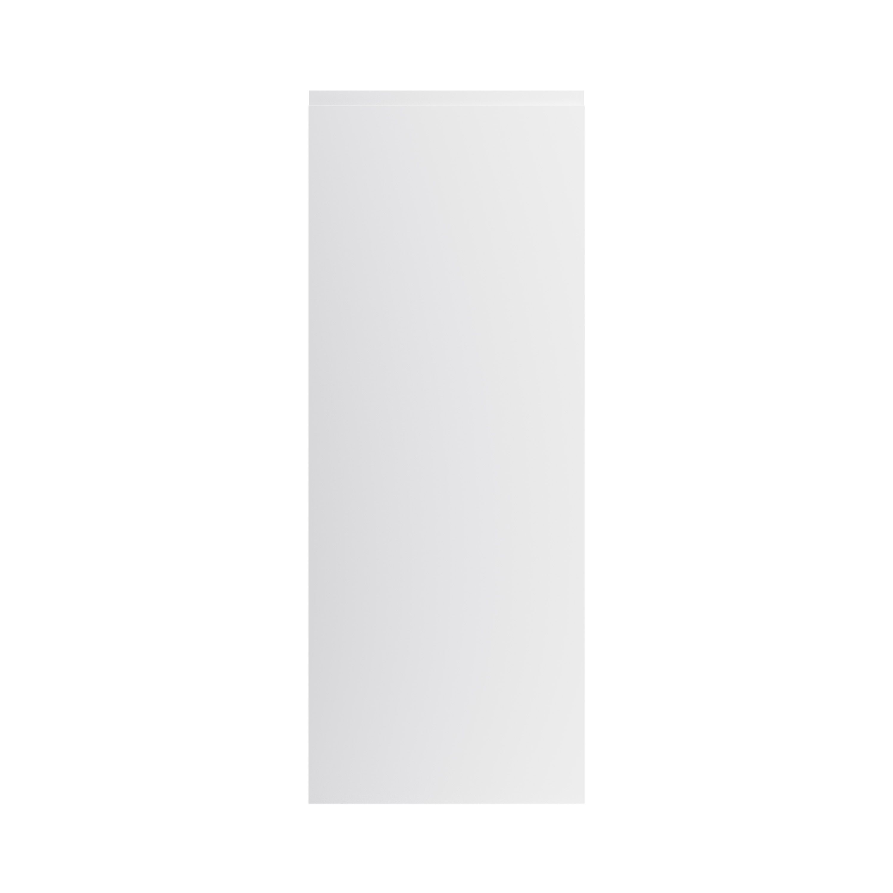 GoodHome Garcinia Integrated handle Gloss light grey 70:30 Larder Cabinet door (W)500mm (H)1287mm (T)19mm