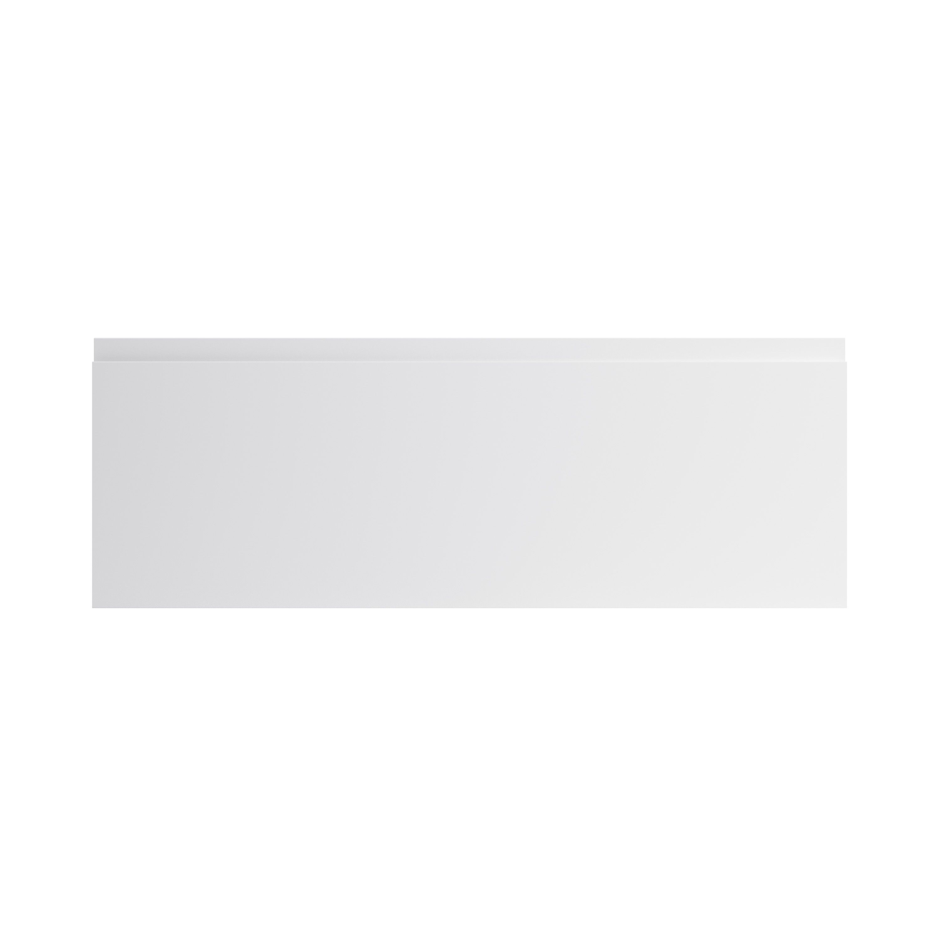 GoodHome Garcinia Integrated handle Gloss light grey Modern Drawer front, bridging door & bi-fold door 1000mm