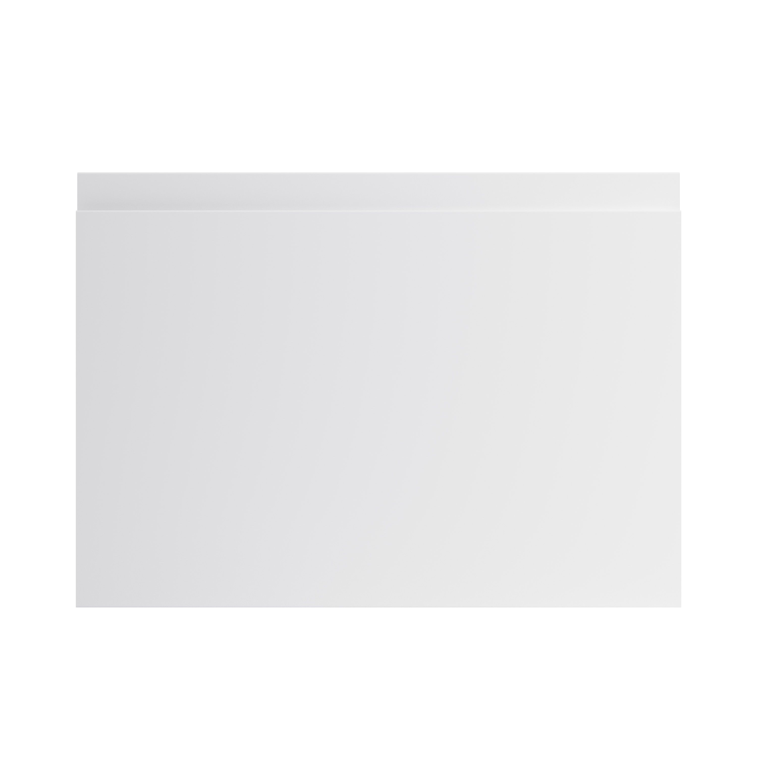 GoodHome Garcinia Integrated handle Gloss light grey Modern Drawer front, bridging door & bi-fold door 500mm