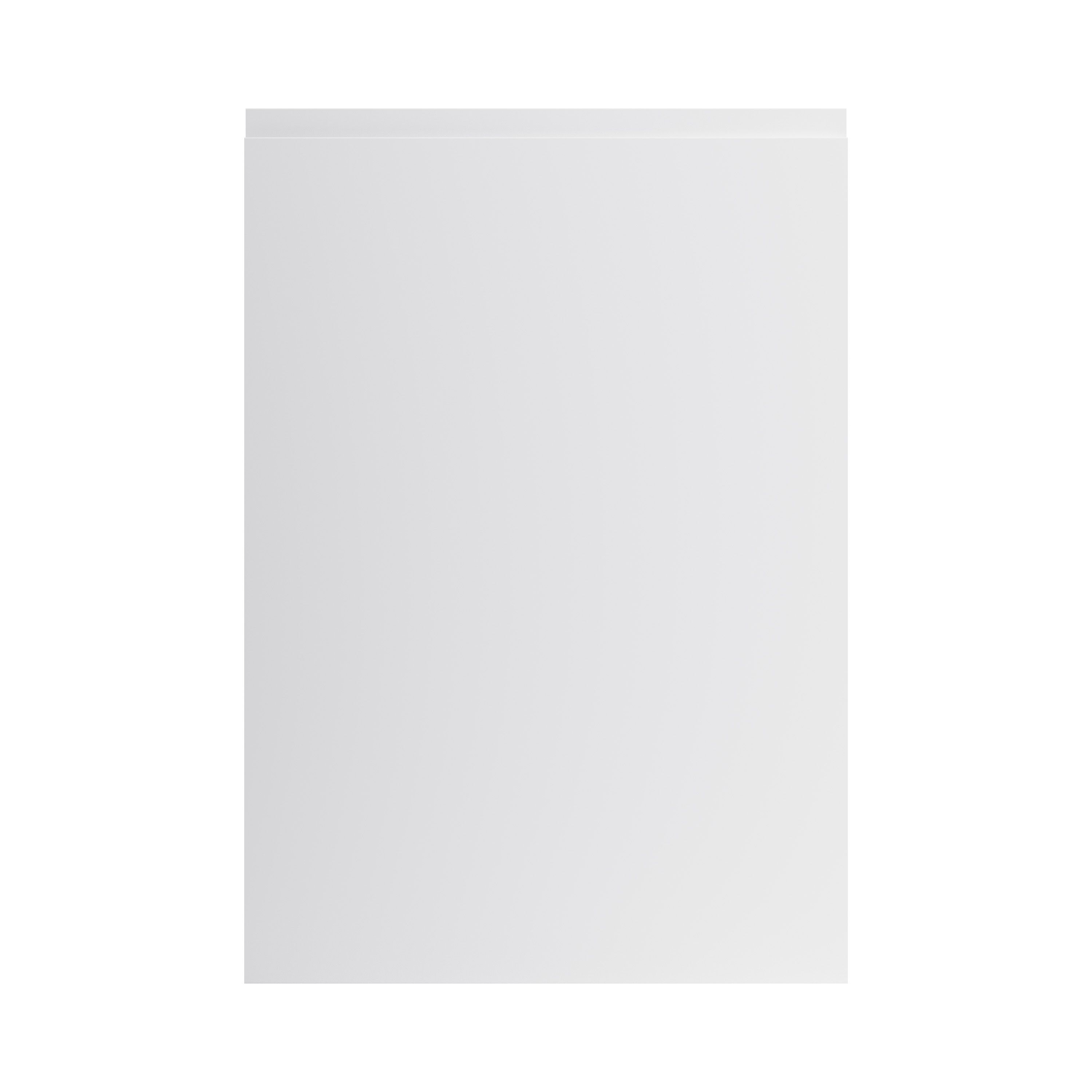 GoodHome Garcinia Integrated handle Gloss light grey Tall appliance Cabinet door (W)600mm (H)867mm (T)19mm