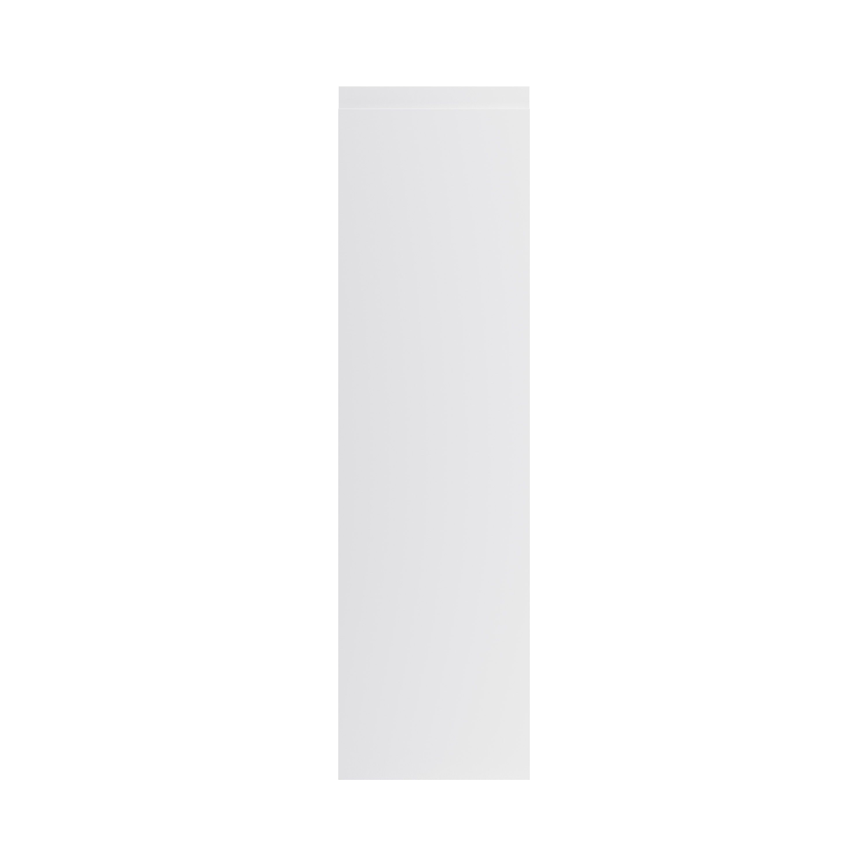 GoodHome Garcinia Integrated handle Gloss light grey Tall wall Cabinet door (W)250mm (H)895mm (T)19mm