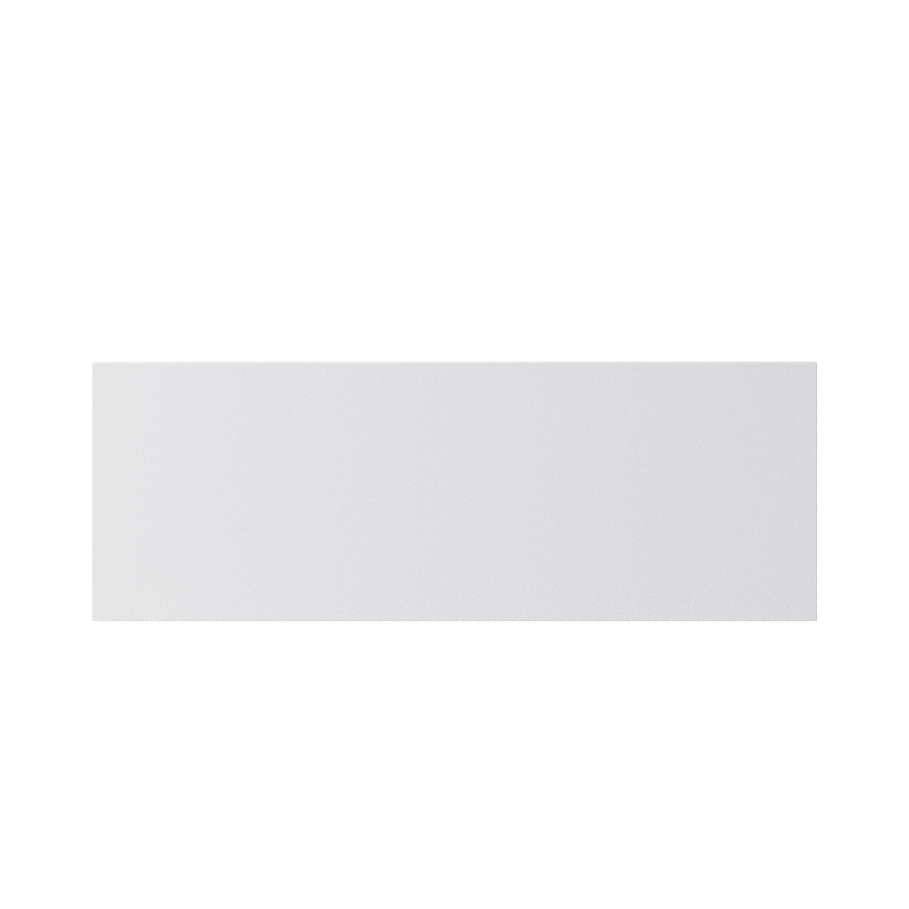GoodHome Garcinia Integrated handle Gloss white Bi-fold Cabinet door (W)1000mm (H)356mm (T)19mm
