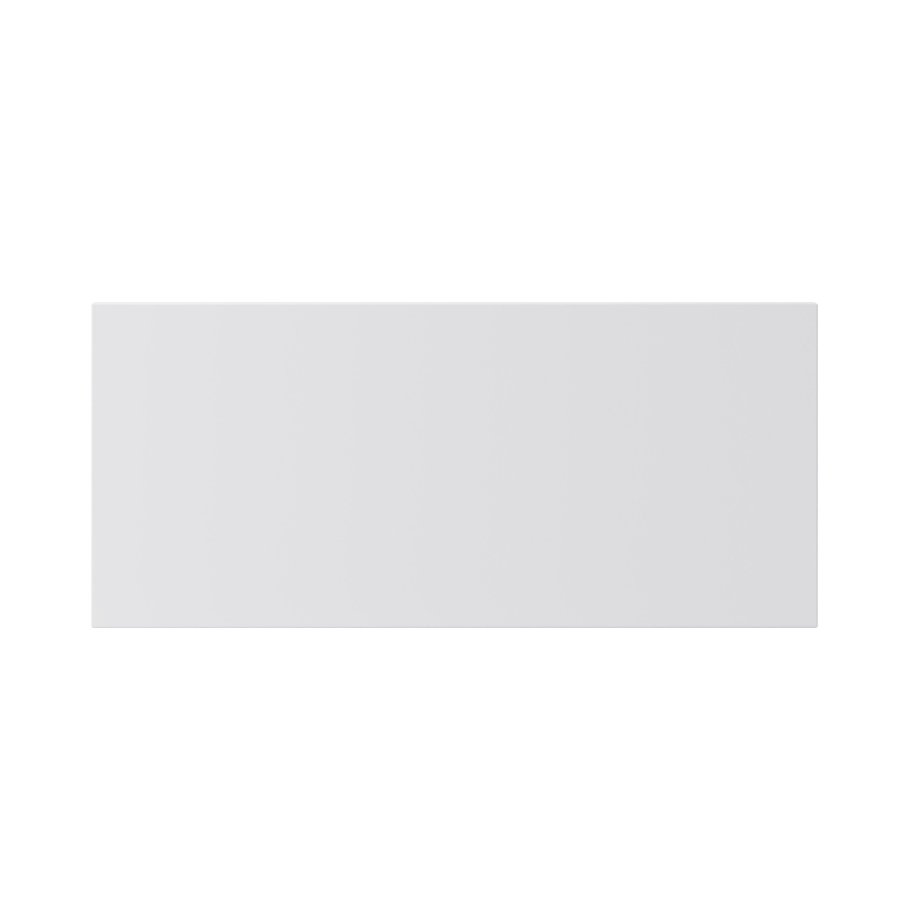 GoodHome Garcinia Integrated handle Gloss white Bi-fold Cabinet door (W)800mm (H)356mm (T)19mm