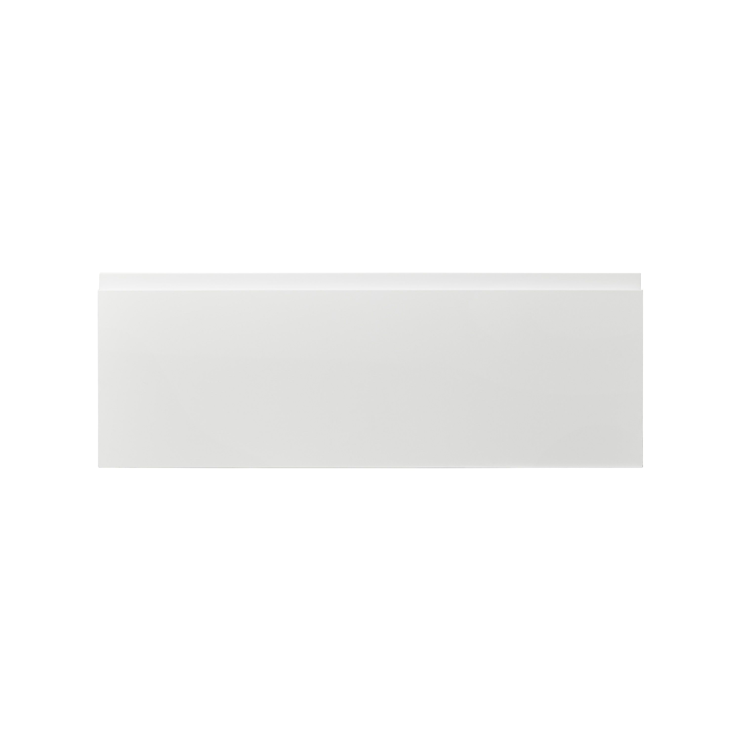 GoodHome Garcinia Integrated handle Gloss white Contemporary 2 drawer front, bridging door & bi-fold door 1000mm