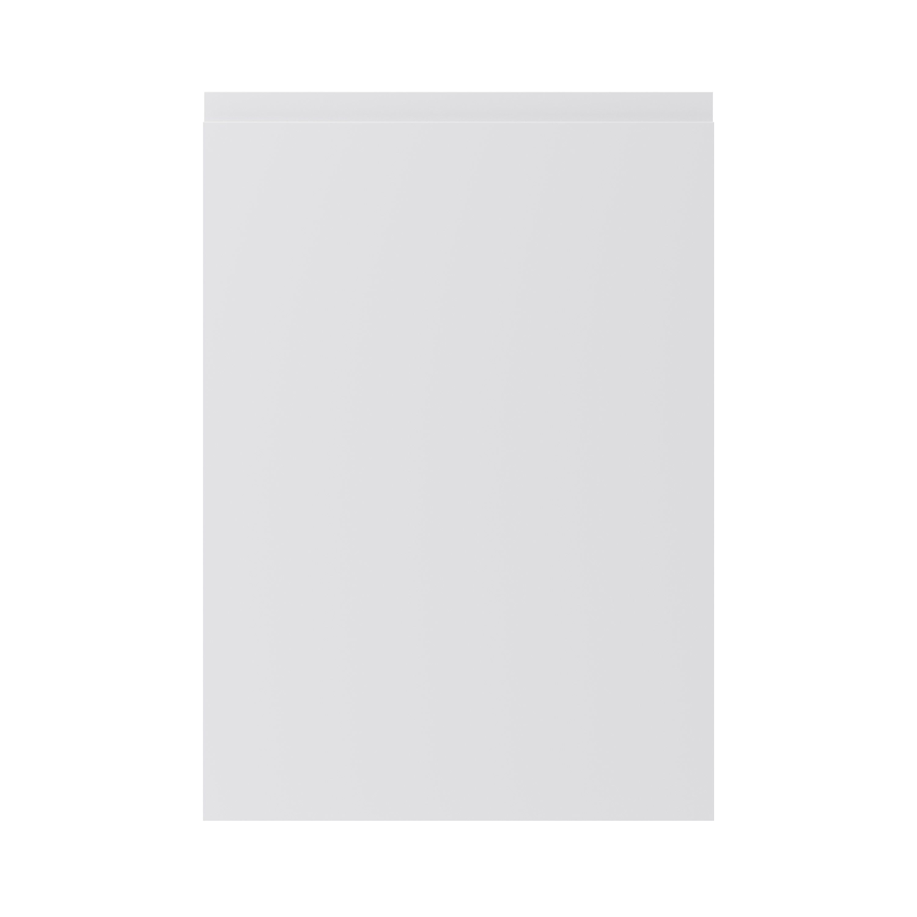 GoodHome Garcinia Integrated handle Gloss white Highline Cabinet door (W)500mm (H)715mm (T)19mm