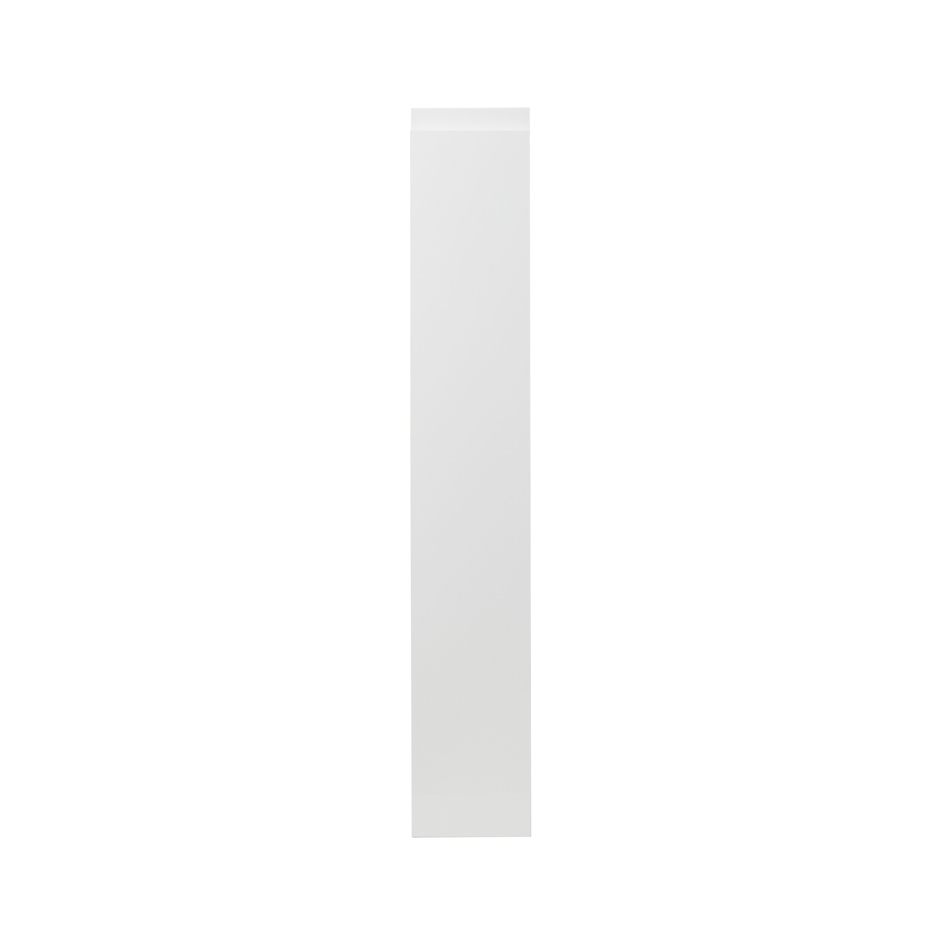 GoodHome Garcinia Integrated handle Gloss white Tall wall Cabinet door (W)150mm (H)895mm (T)19mm
