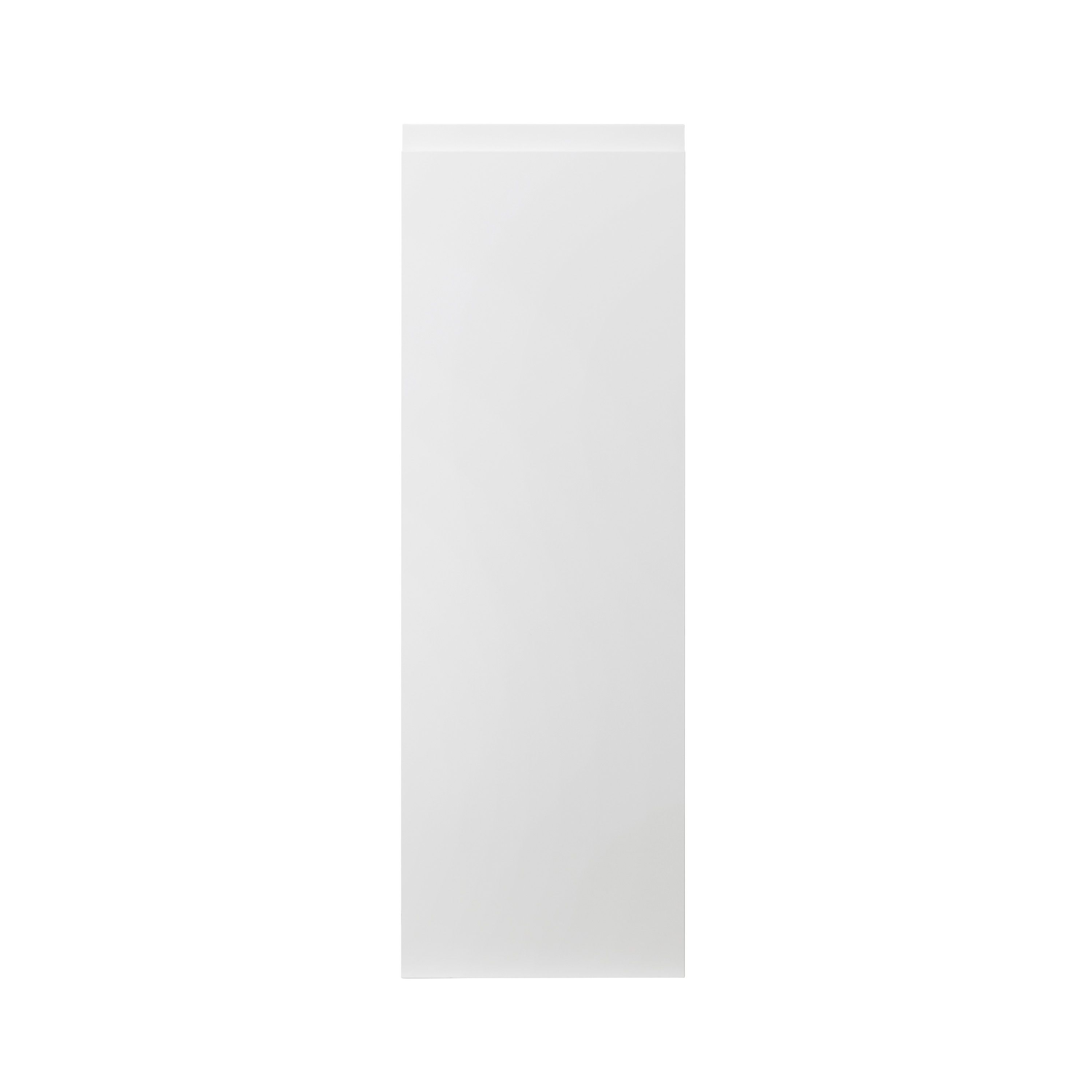 GoodHome Garcinia Integrated handle Gloss white Tall wall Cabinet door (W)300mm (H)895mm (T)19mm