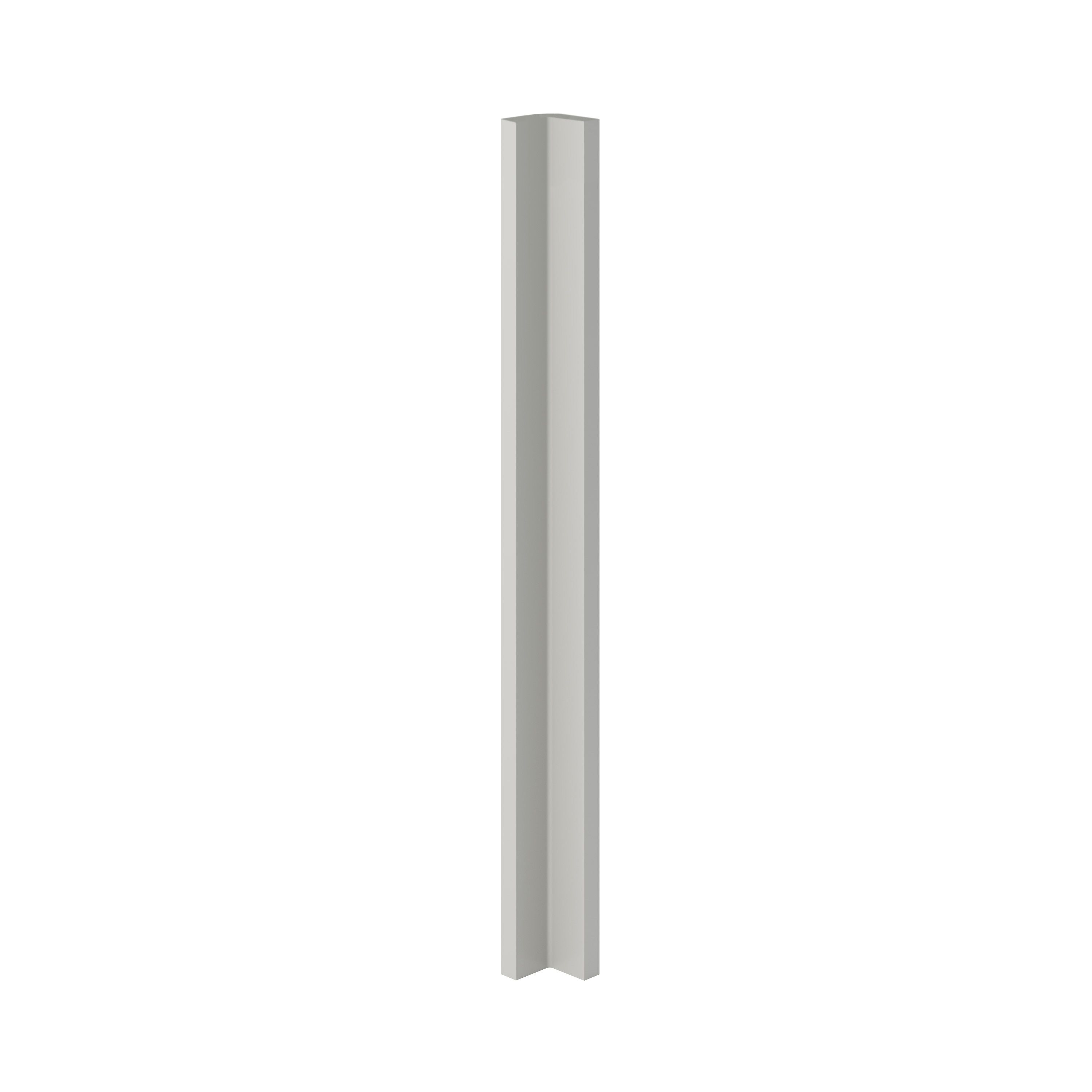 GoodHome Garcinia Integrated handle Matt grey Standard Corner post, (W)59mm