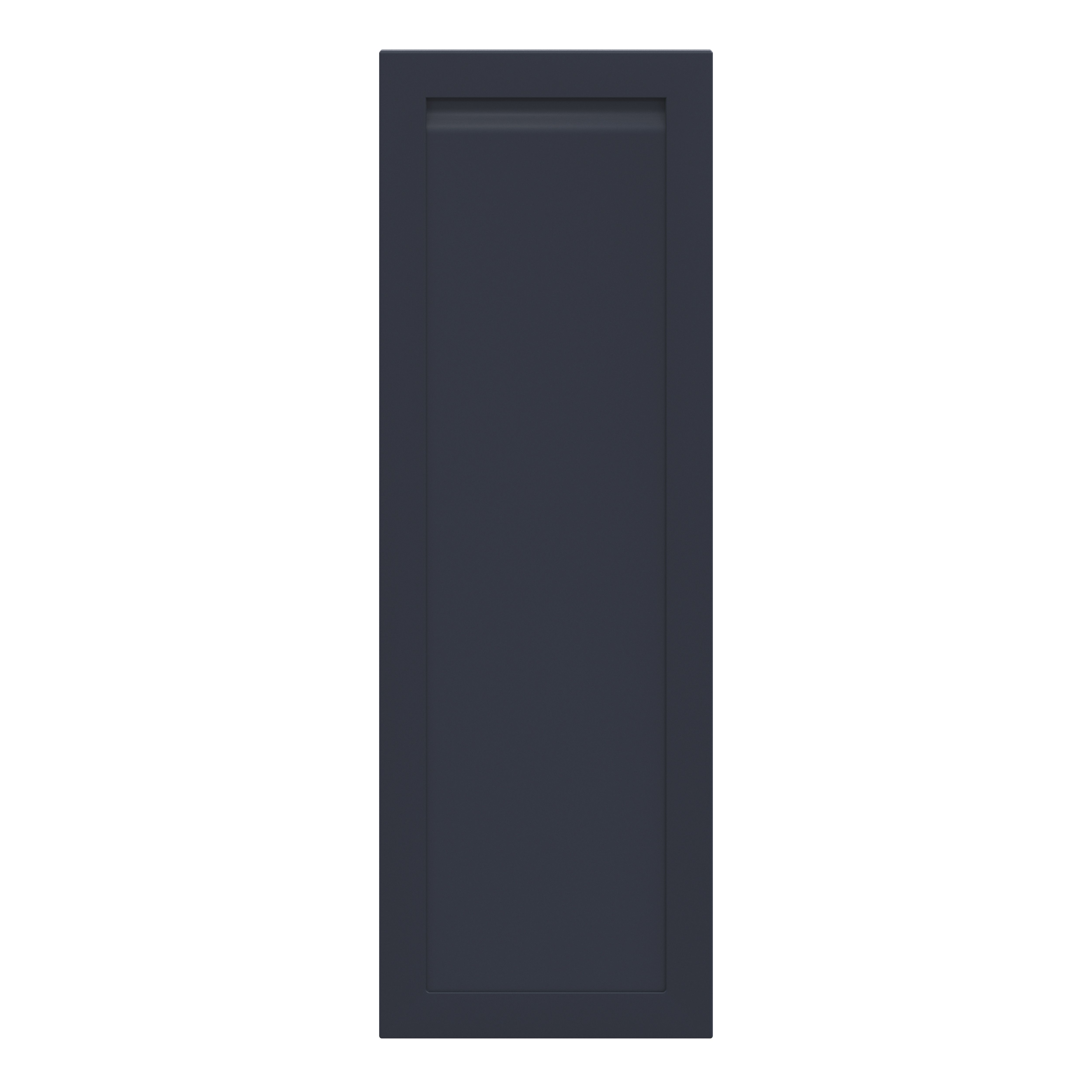 GoodHome Garcinia Integrated handle Matt navy blue Shaker 70:30 Tall larder Cabinet door (W)500mm (H)1467mm (T)20mm