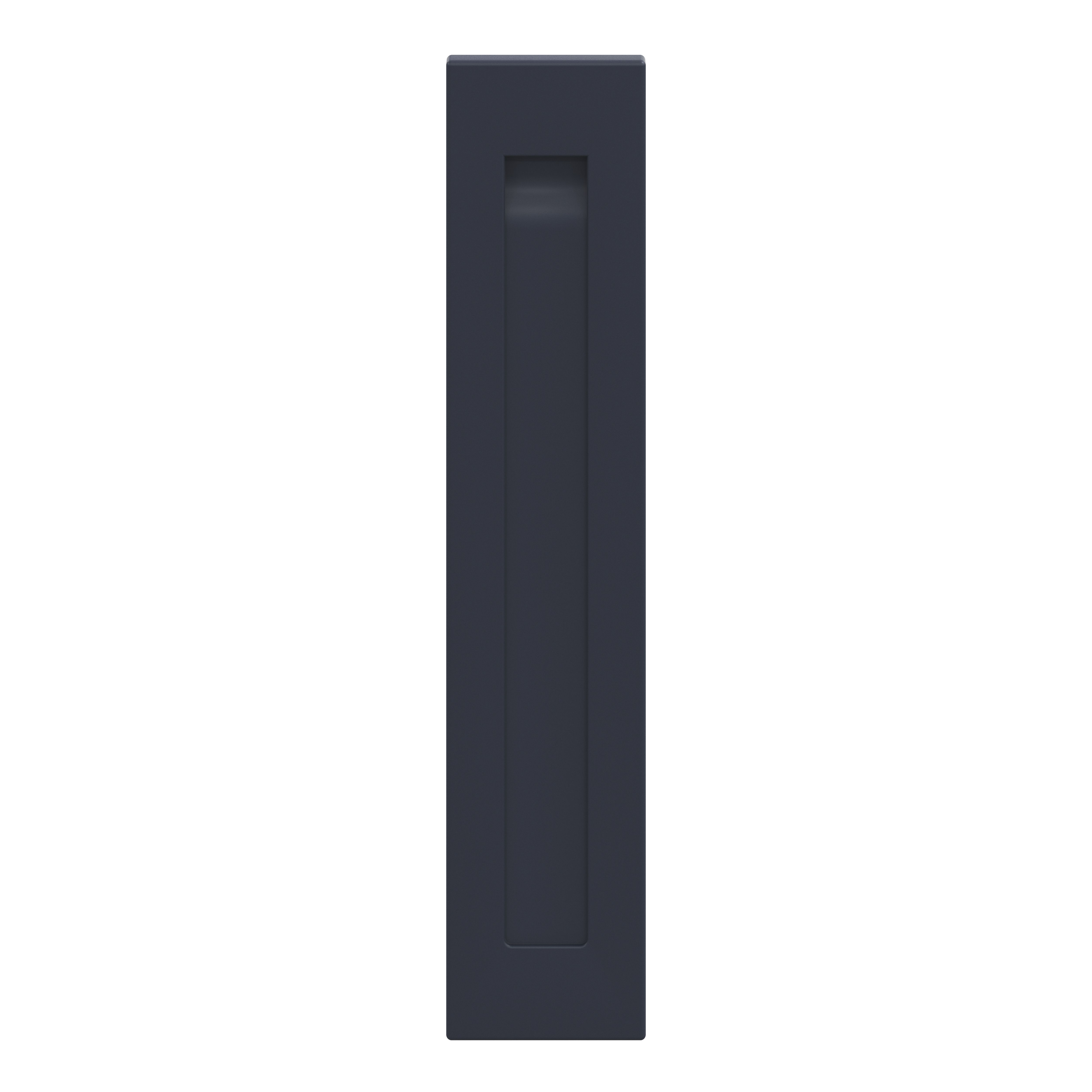 GoodHome Garcinia Integrated handle Matt navy blue Shaker Highline Cabinet door (W)150mm (H)715mm (T)20mm