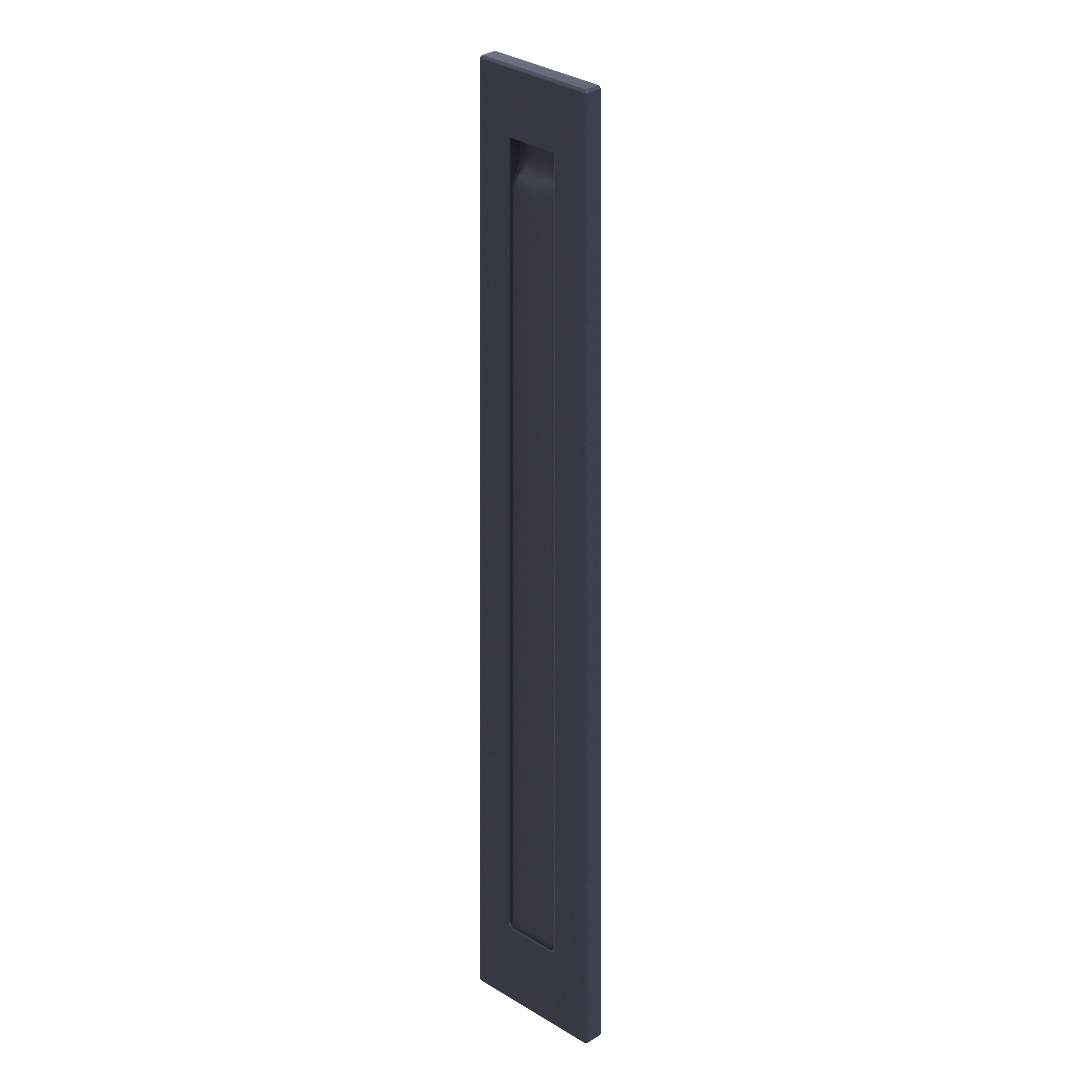 GoodHome Garcinia Integrated handle Matt navy blue Shaker Tall wall Cabinet door (W)150mm (H)895mm (T)20mm