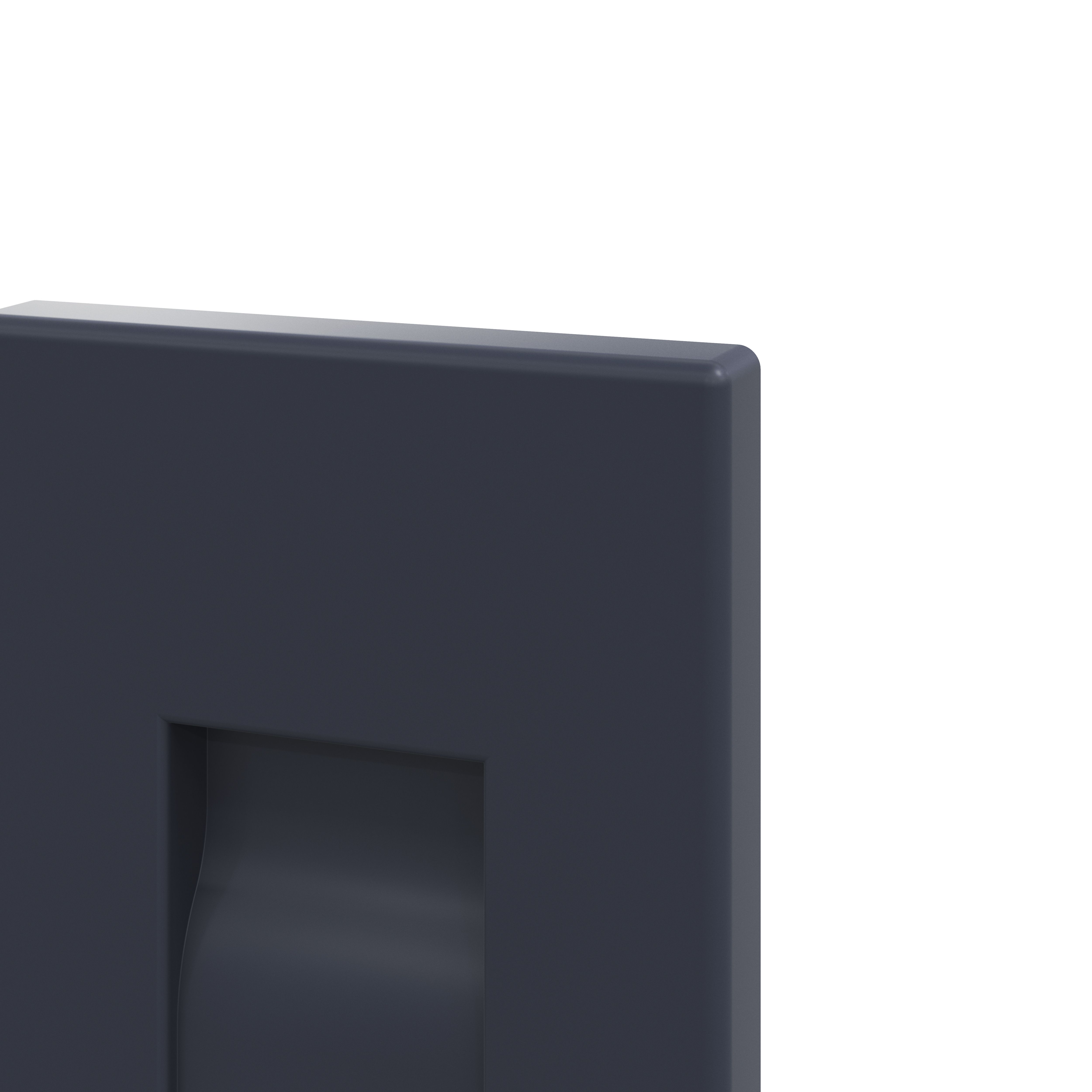 GoodHome Garcinia Integrated handle Matt navy blue Shaker Tall wall Cabinet door (W)150mm (H)895mm (T)20mm