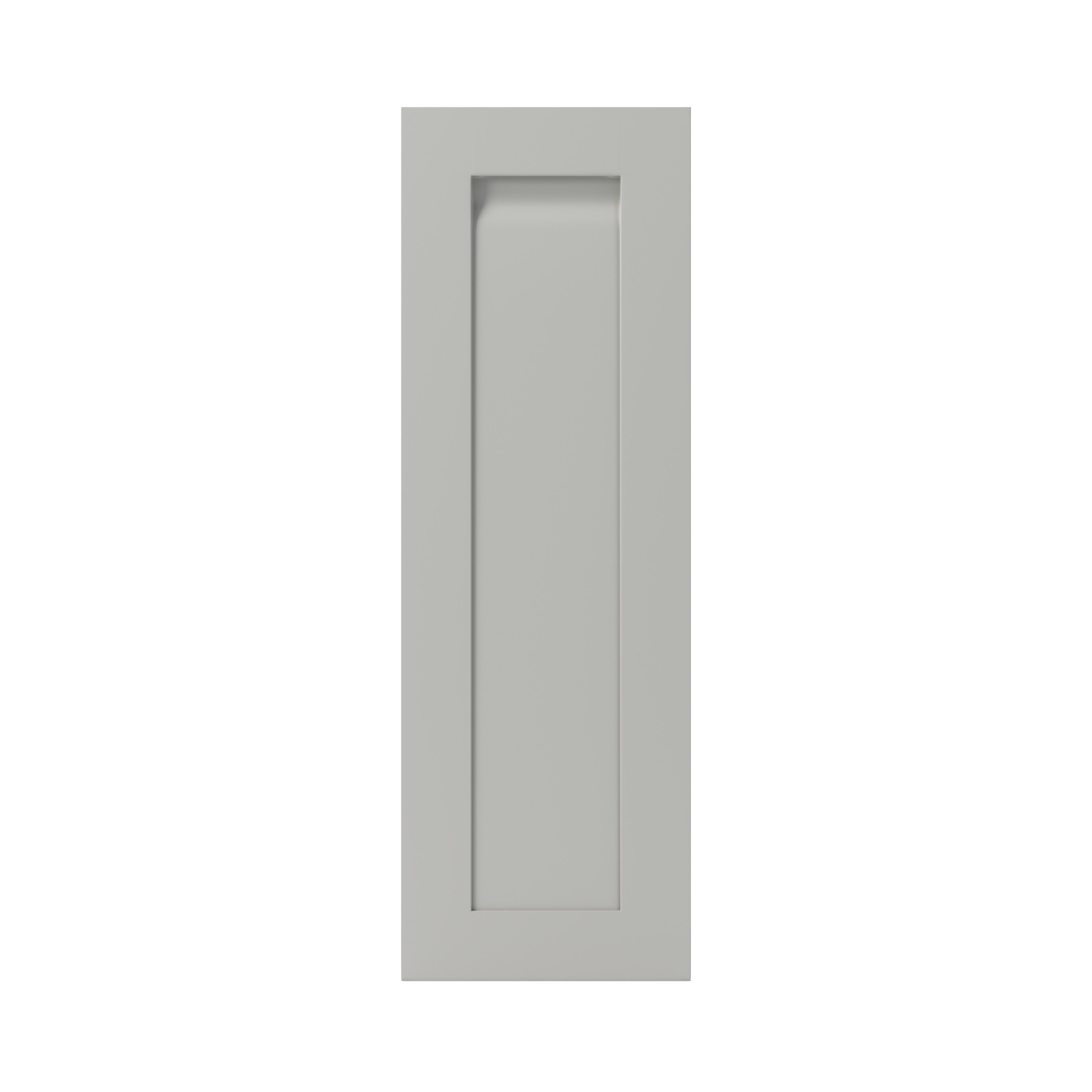 GoodHome Garcinia Integrated handle Matt stone Shaker Tall wall Cabinet door (W)300mm (H)895mm (T)20mm