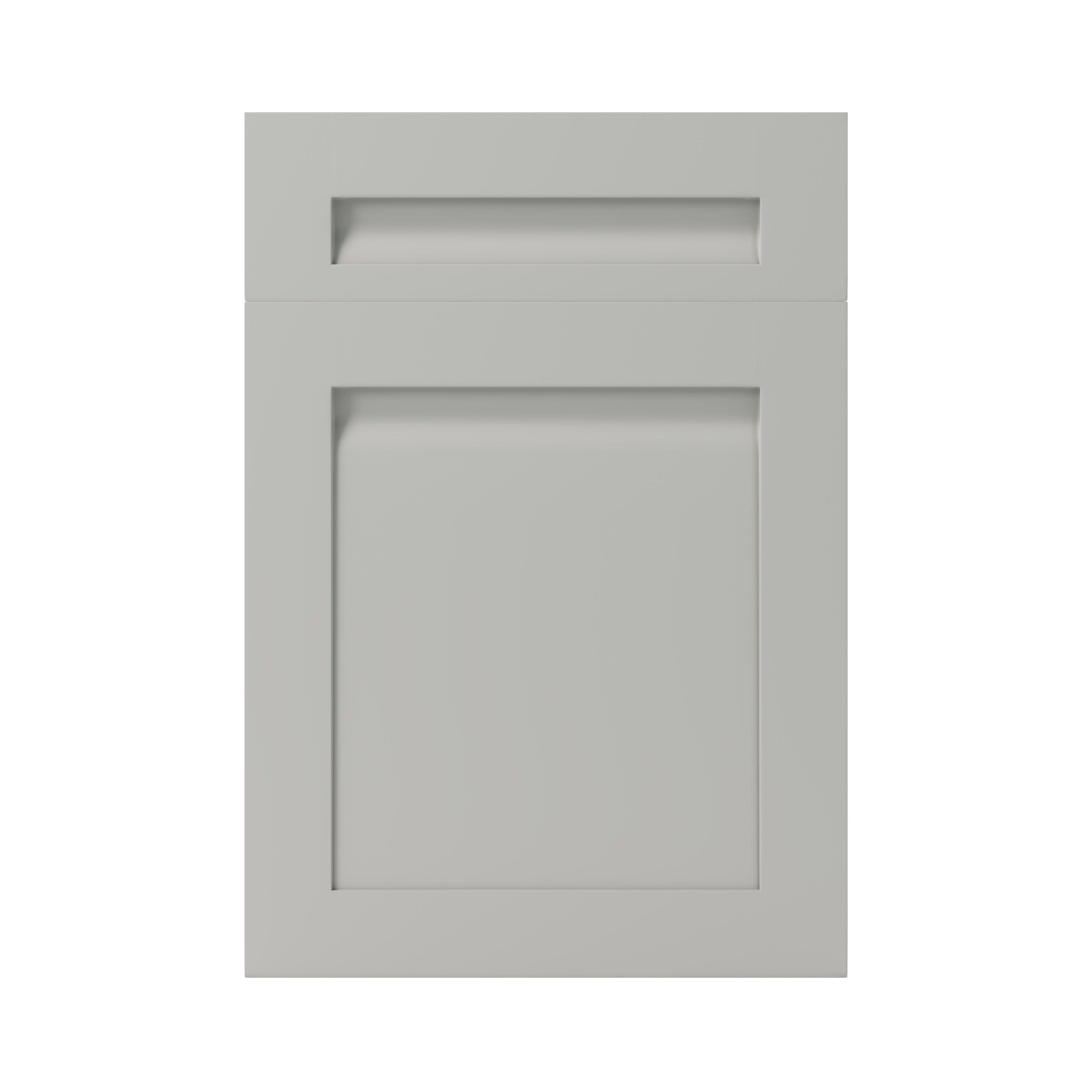 GoodHome Garcinia Matt grey Door & drawer, (W)500mm (H)715mm (T)20mm