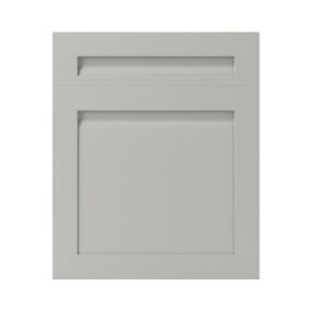 GoodHome Garcinia Matt grey Door & drawer, (W)600mm (H)715mm (T)20mm