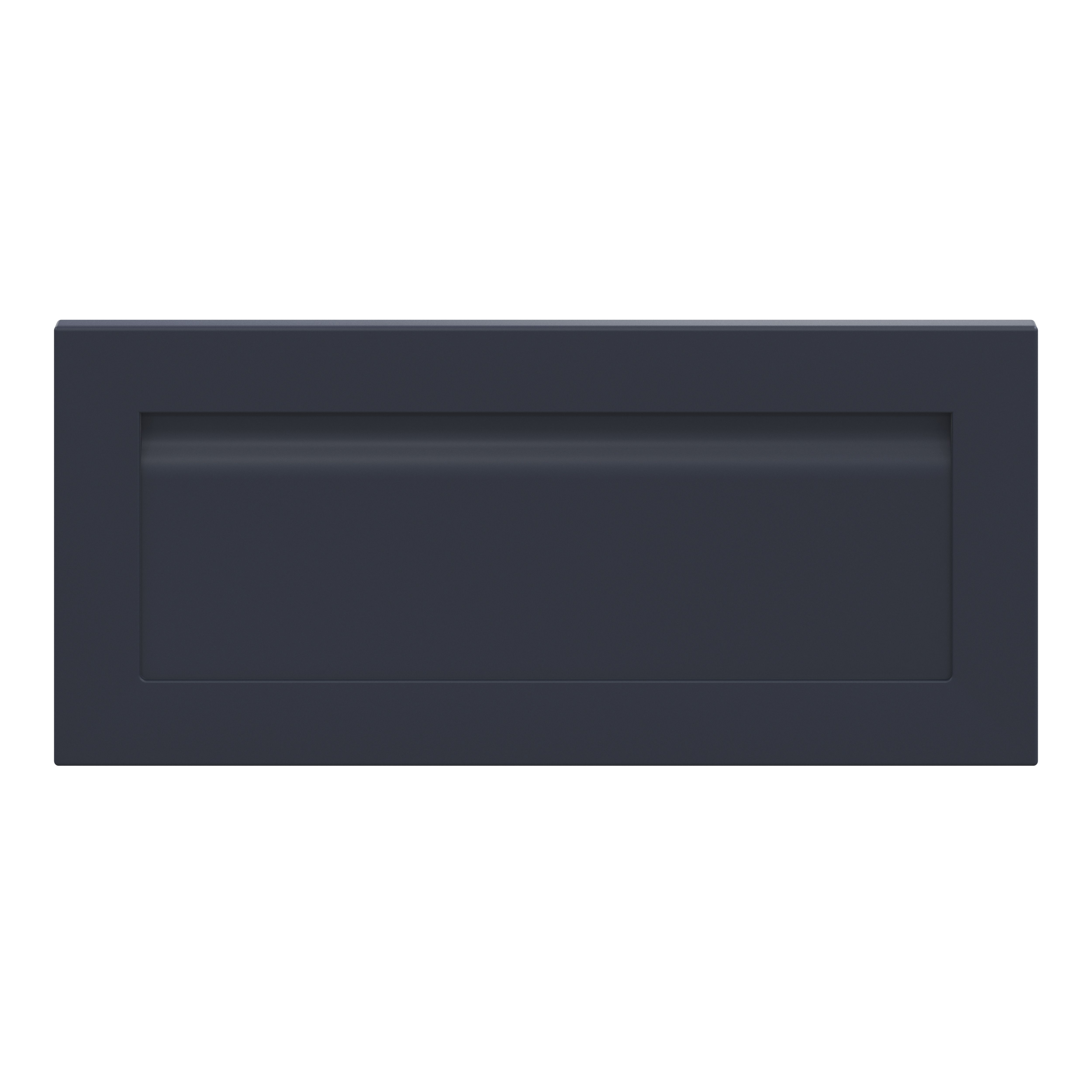 GoodHome Garcinia Matt navy blue Drawer front, bridging door & bi fold door, (W)800mm (H)356mm (T)20mm
