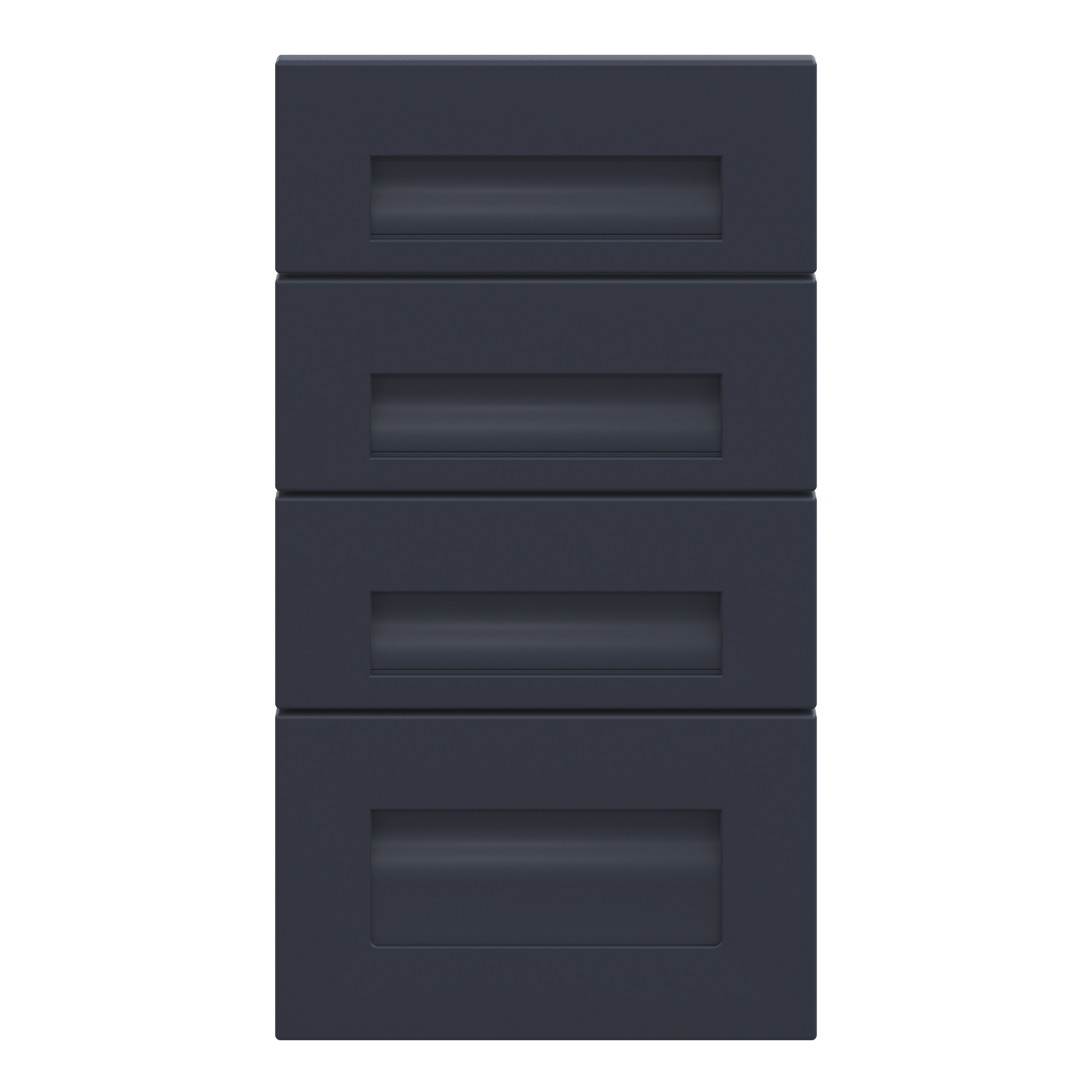 GoodHome Garcinia Matt navy blue Drawer front, Pack of 1 (H)715mm (W)397mm (T)20mm