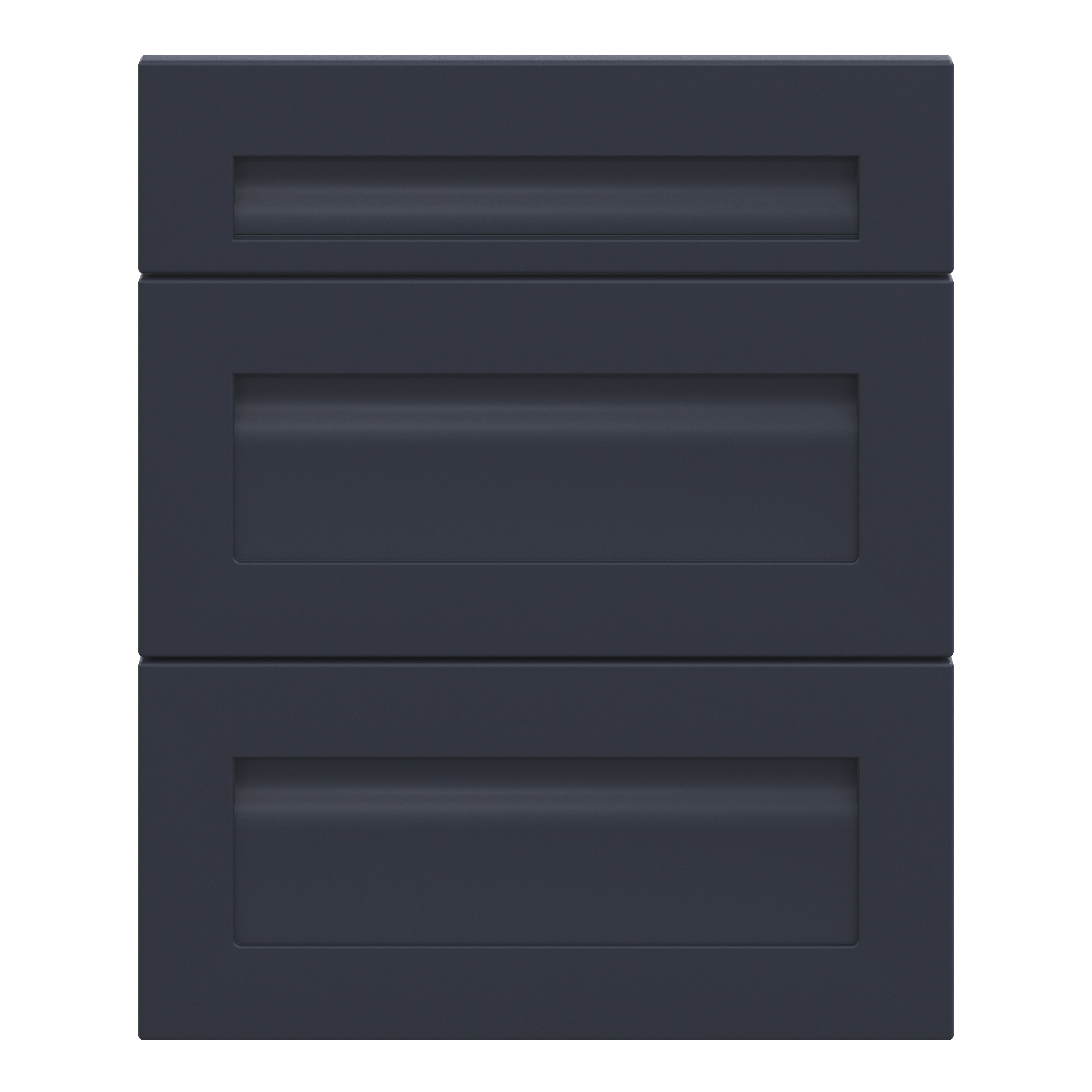 GoodHome Garcinia Matt navy blue Drawer front, Pack of 1 (H)715mm (W)597mm (T)20mm