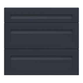 GoodHome Garcinia Matt navy blue Drawer front, Pack of 1 (H)715mm (W)797mm (T)20mm