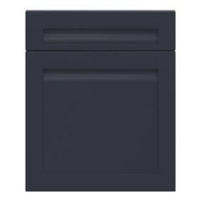 GoodHome Garcinia Matt navy blue Drawerline door & drawer front, (W)600mm (H)715mm (T)20mm